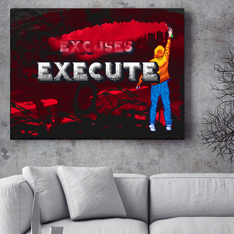 Execute (12"L x 18"W)