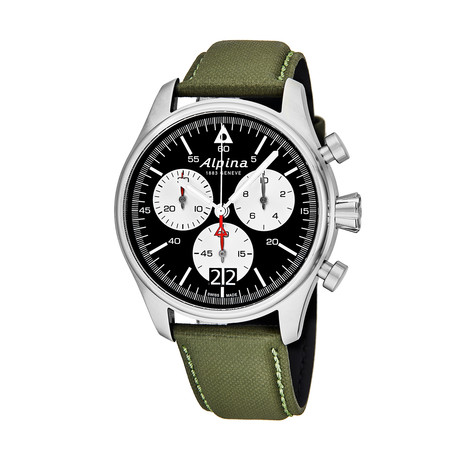Alpina Startimer Pilot Military Chronograph Quartz // AL-372BS4S6 // Store Display