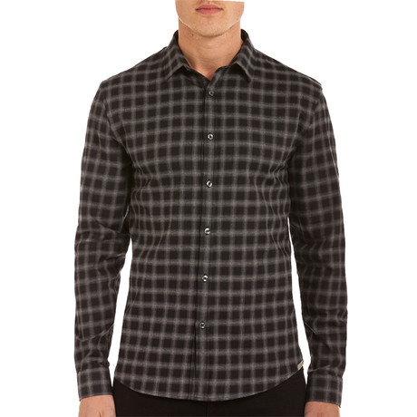 Dylan Button Down // Black Checkered (S)