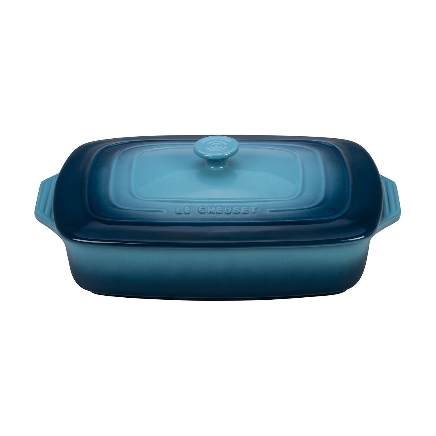 Covered Rectangular Casserole // 3.5 qt (Marine) Le Creuset Touch