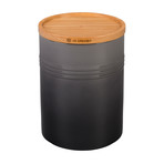 Canister with Wood Lid // 2.5 qt (Oyster)