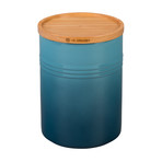 Canister with Wood Lid // 2.5 qt (Oyster)
