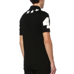 Givenchy Stars and 74 Details Polo // Black (S)