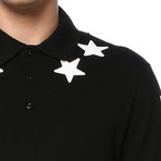 Givenchy Stars and 74 Details Polo // Black (S)