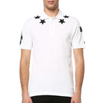 Givenchy Stars and 74 Details Polo // White (S)