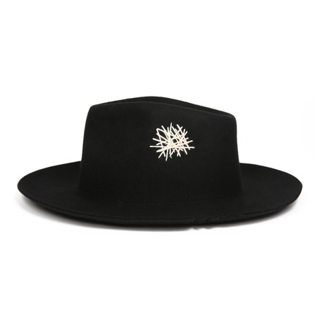 George Torn Hat // Black (S)