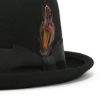 Jacques Grosgrain Diamond Hat // Black (L)