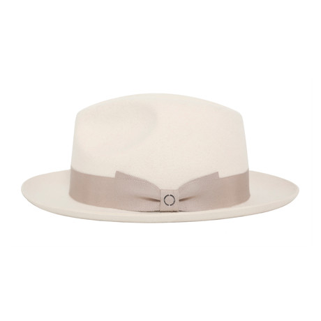 Leon Grosgrain Hat // White (S)