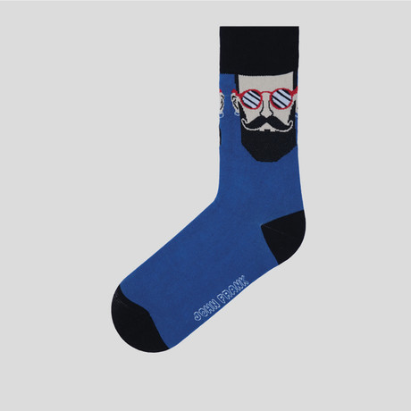 Long Fun Socks // Mustache