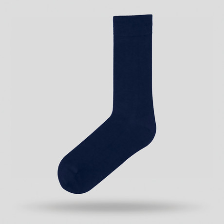 Long Socks Mercerised // Navy Classic