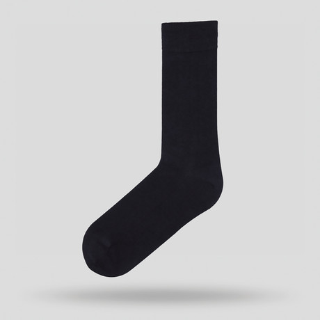 Long Socks Mercerised // Black