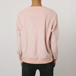 Suede Side-Zip Sweatshirt // Pink (2XL)