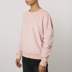 Suede Side-Zip Sweatshirt // Pink (2XL)
