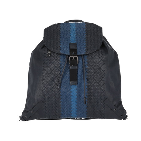 Woven Backpack // Blue