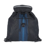 Woven Backpack // Blue