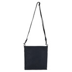 Woven Cross Body Tote // 10" // Navy