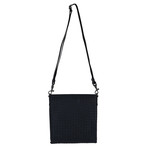 Woven Cross Body Tote // 10" // Navy