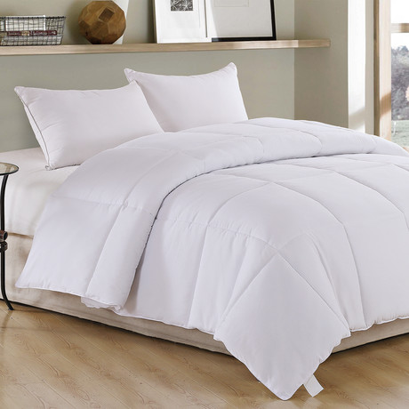 Down Alternative Comforter Duvet Insert // White (68" x 88")