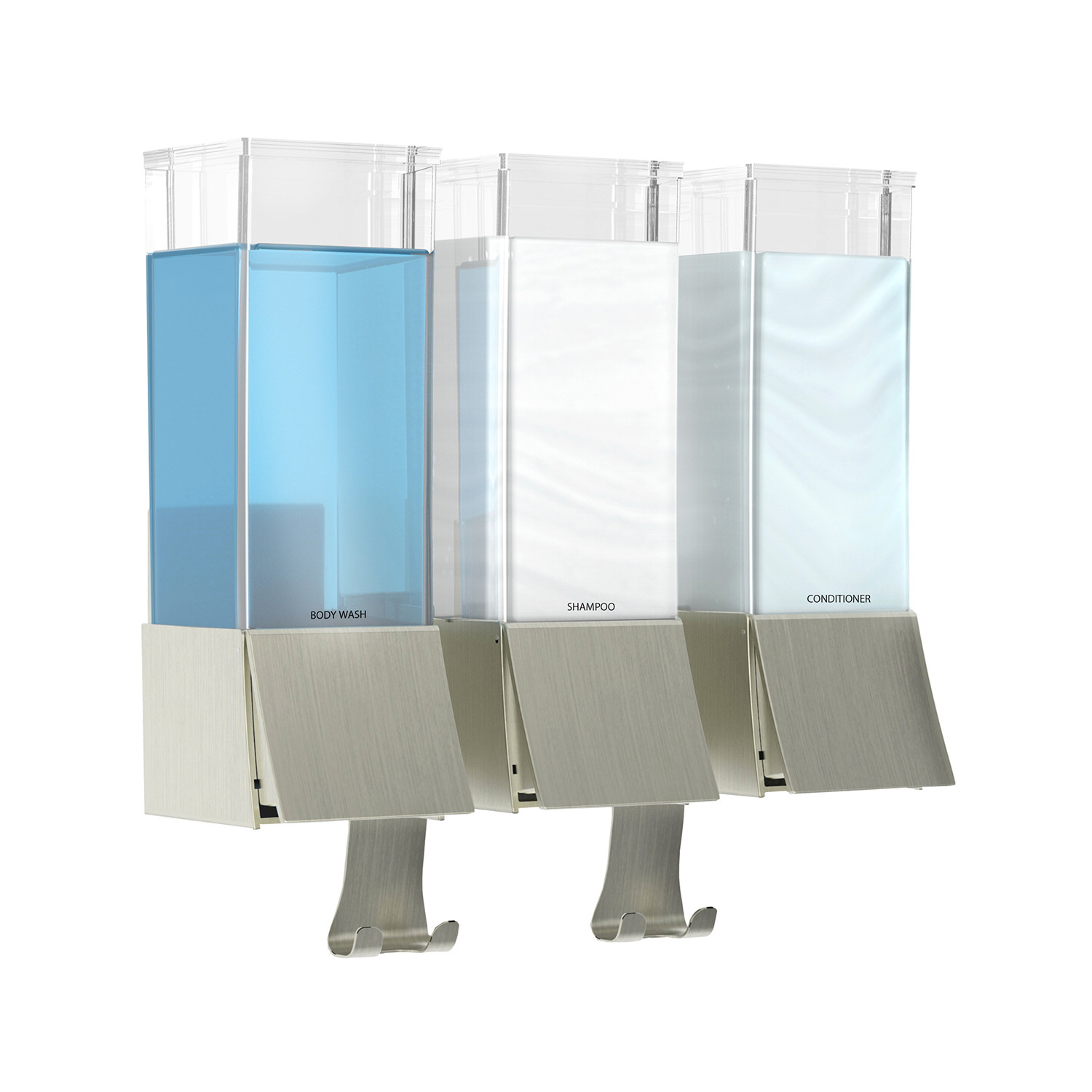 Better Living Linea Triple Luxury Shower Dispenser NIB 