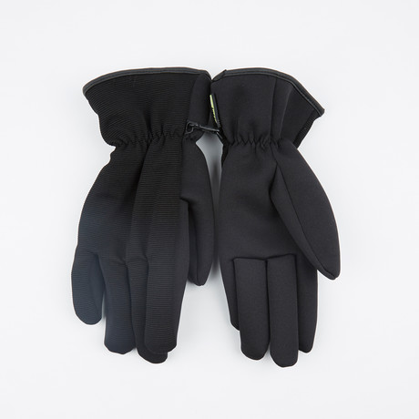 Spandex Rib Knit Gloves // Black (S)
