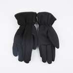 Spandex Rib Knit Gloves // Black (S)