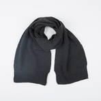 Knit Oblong Scarf // Charcoal