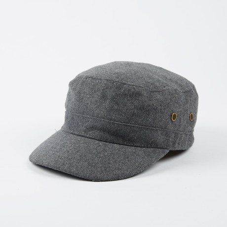 Salute Solid Wool Blend Military Cap