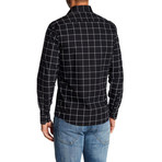 Square Long-Sleeve Button Up Shirt // Black (2XL)