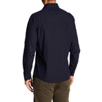 Midnight Long-Sleeve Button-Up Shirt // Navy (L)