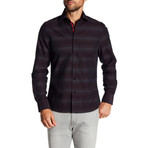 Gradient Long-Sleeve Button-Up Shirt // Red (2XL)