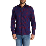Floral Long-Sleeve Button-Up Shirt // Multicolored (2XL)