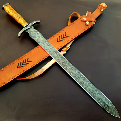 Damascus Steel Sword Knife // VK6063