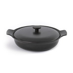 Ron 11" Cast Iron Covered Deep Skillet // 3.5qt