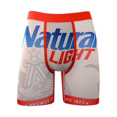 Natty Light Boxer Brief // White (XL)