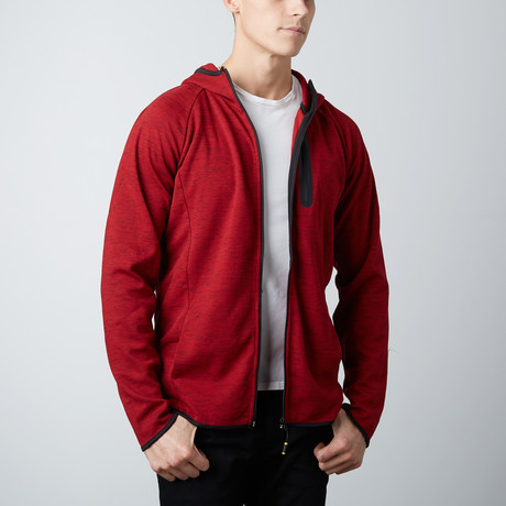 Hooded Neoprene Jacket // Red (S)