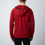 Hooded Neoprene Jacket // Red (S)