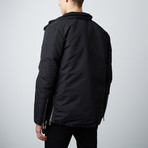 Hooded Down Oxford Jacket // Black (M)