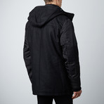 Melton Wool Mix Jacket // Black (L)