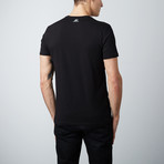 Stretch Vee Neck Tee // Black (M)