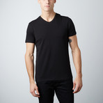 Stretch Vee Neck Tee // Black (M)