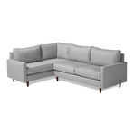 Cone Leg // Left Facing Cadence Sectional (Dolphin Gray)