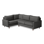 Cone Leg // Left Facing Cadence Sectional (Dolphin Gray)