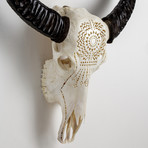 Carved Buffalo Skull // Aztec Affair