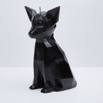 Chihuahua Candle // Black