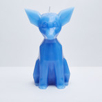Chihuahua Candle // Blue