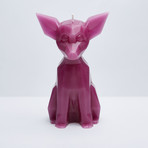 Chihuahua Candle // Purple