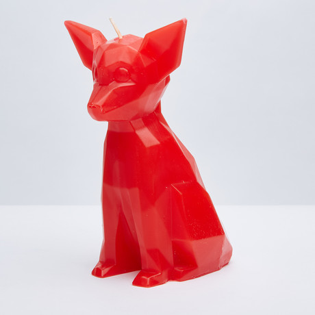 Chihuahua Candle // Red