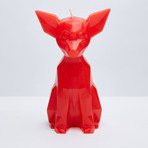 Chihuahua Candle // Red