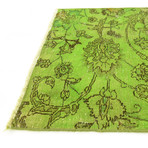 Ultra Vintage Green Runner Rug