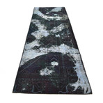 Ultra Vintage Light Blue Runner Rug